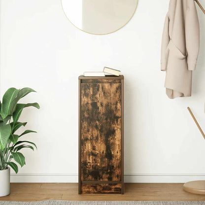 Credenza Rovere Fumo 29,5x34x76 cm in Legno Multistrato