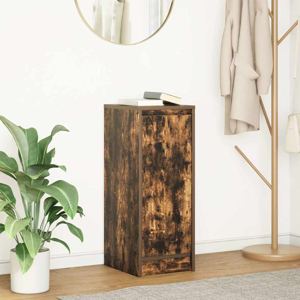 Credenza Rovere Fumo 29,5x34x76 cm in Legno Multistrato