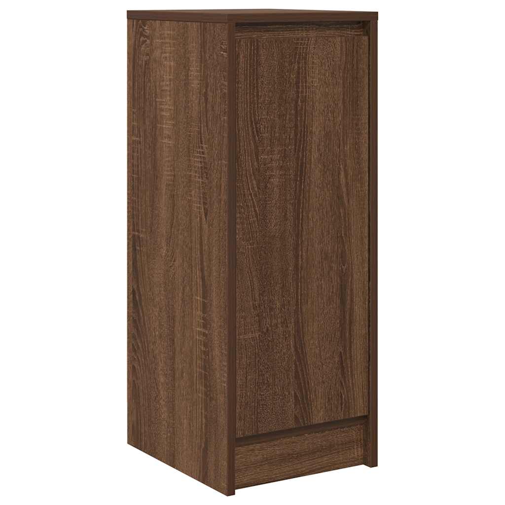 Credenza Rovere Marrone 29,5x34x76 cm in Legno Multistrato