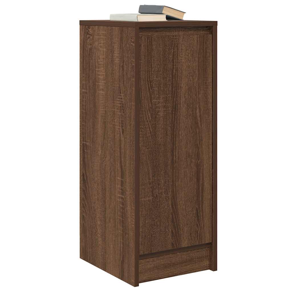 Credenza Rovere Marrone 29,5x34x76 cm in Legno Multistrato