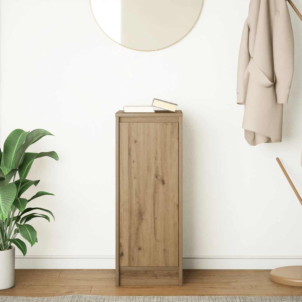 Credenza Rovere Artigianale 29,5x34x76 cm in Legno Multistrato