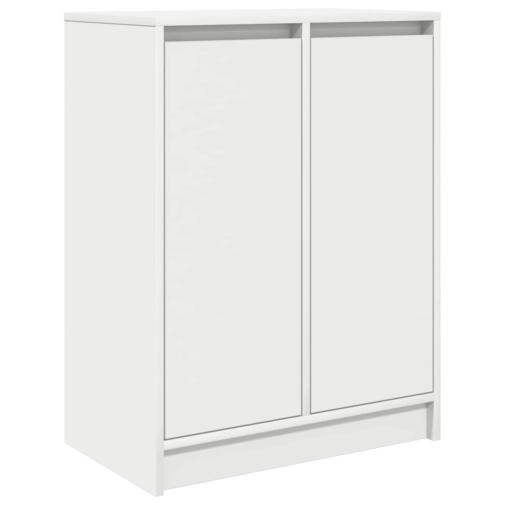 Credenza Bianca 57x34x76 cm in Legno Multistrato