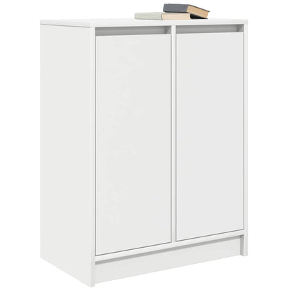 Credenza Bianca 57x34x76 cm in Legno Multistrato