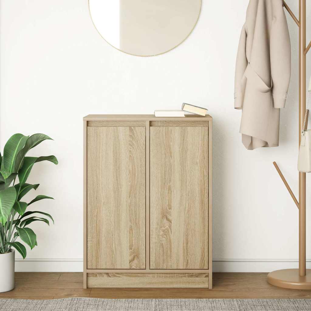Credenza Rovere Sonoma 57x34x76 cm in Legno Multistrato
