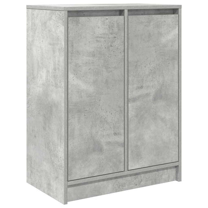 Credenza Grigio Cemento 57x34x76 cm in Legno Multistrato