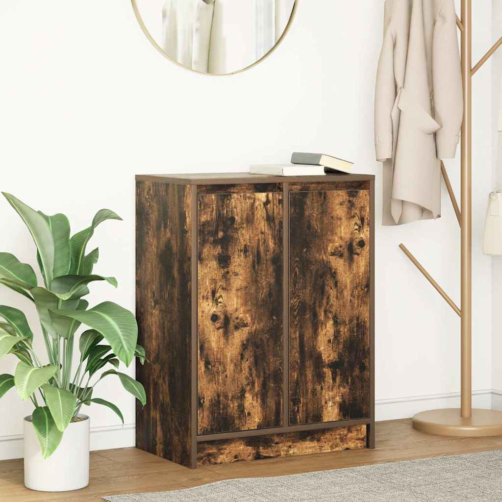 Credenza Rovere Fumo 57x34x76 cm in Legno Multistrato