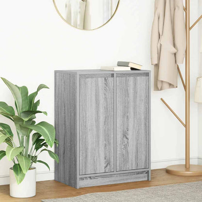Credenza Grigio Sonoma 57x34x76 cm in Legno Multistrato