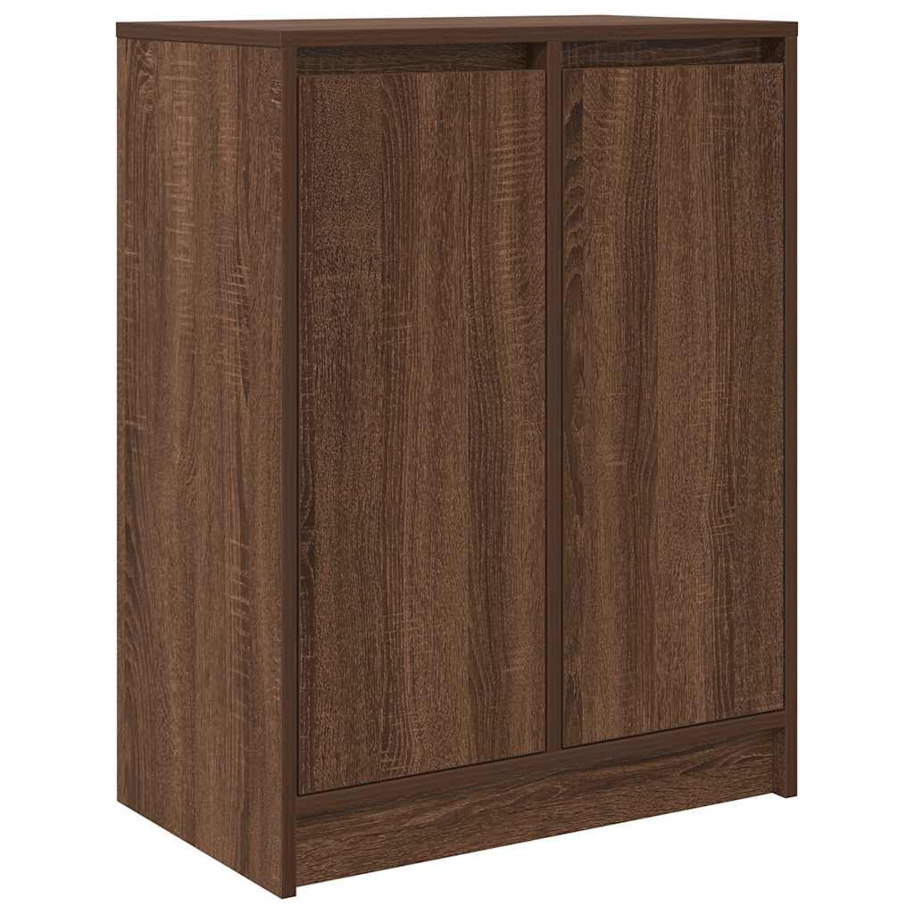 Credenza Rovere Marrone 57x34x76 cm in Legno tecnico