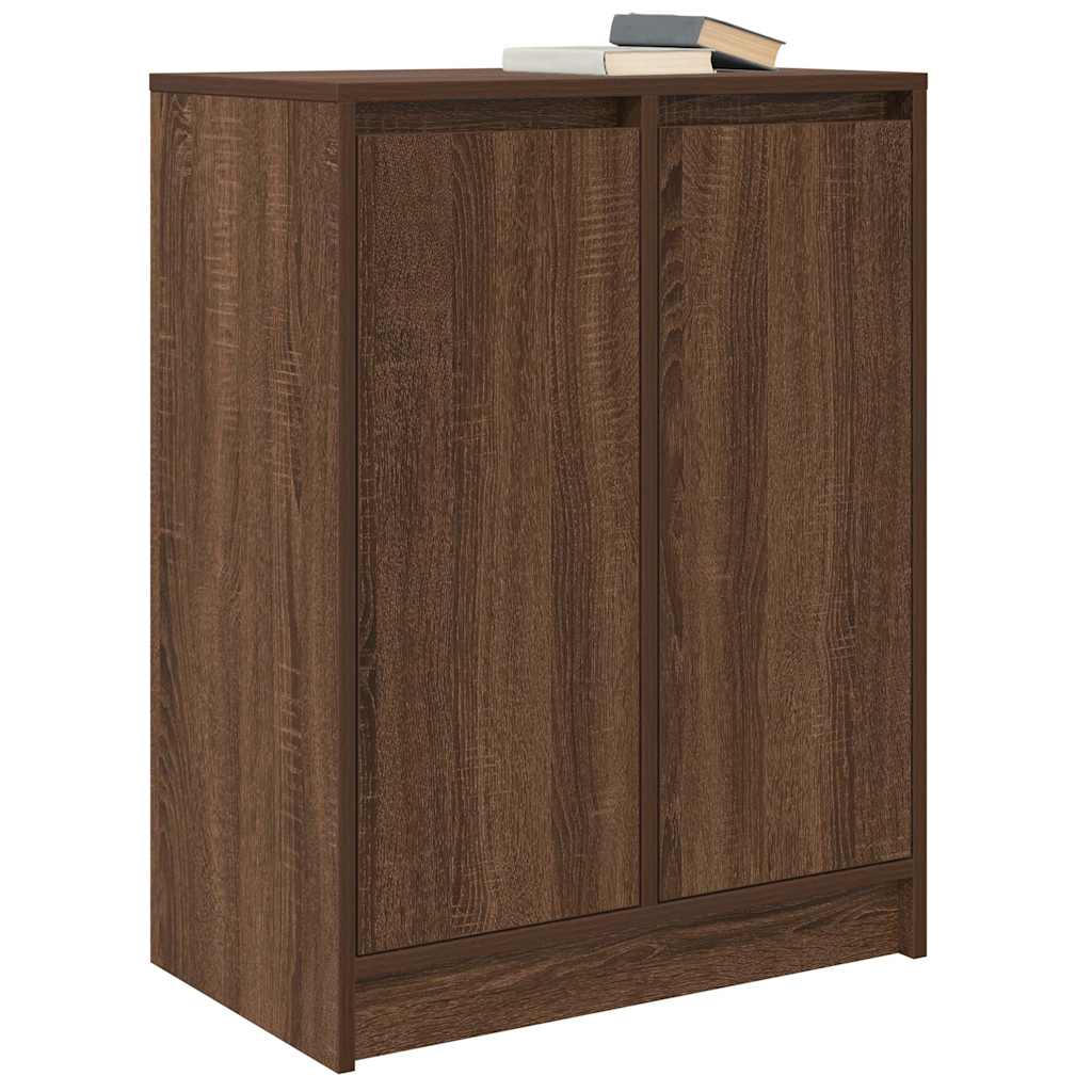 Credenza Rovere Marrone 57x34x76 cm in Legno tecnico