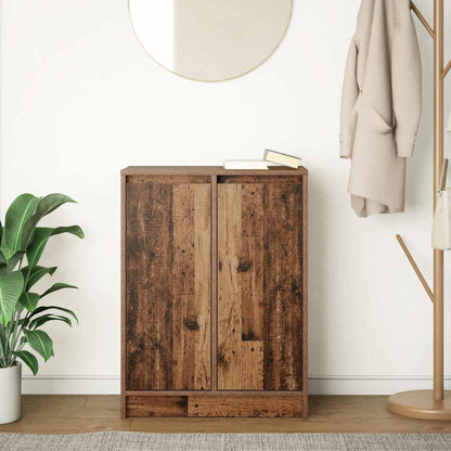 Credenza Legno Antico 57x34x76 cm in Legno Multistrato