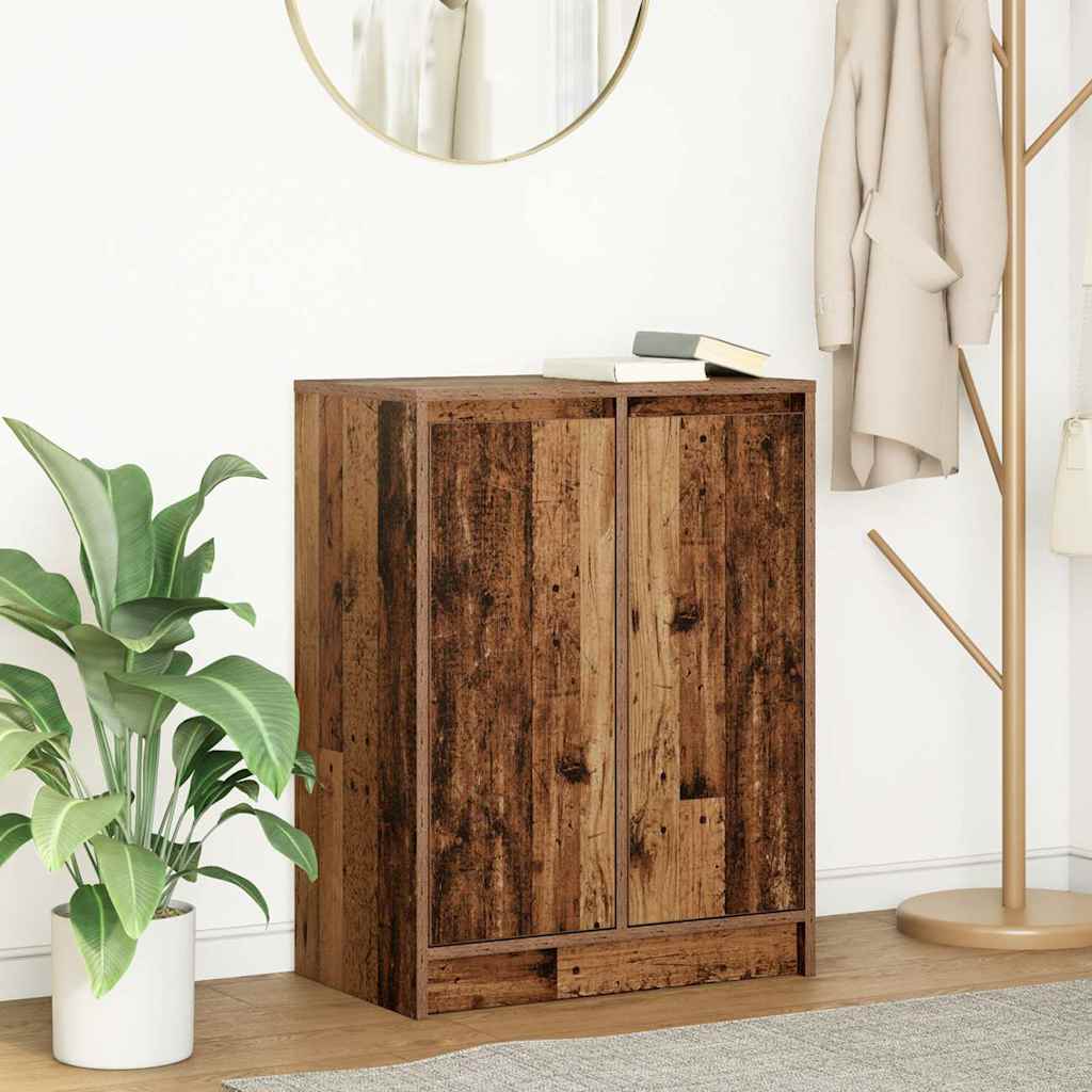 Credenza Legno Antico 57x34x76 cm in Legno Multistrato