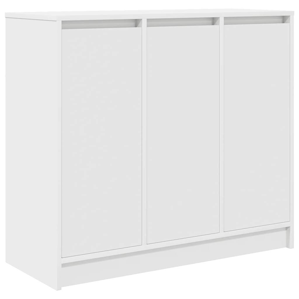 Credenza Bianca 85x34x76 cm in Legno Multistrato