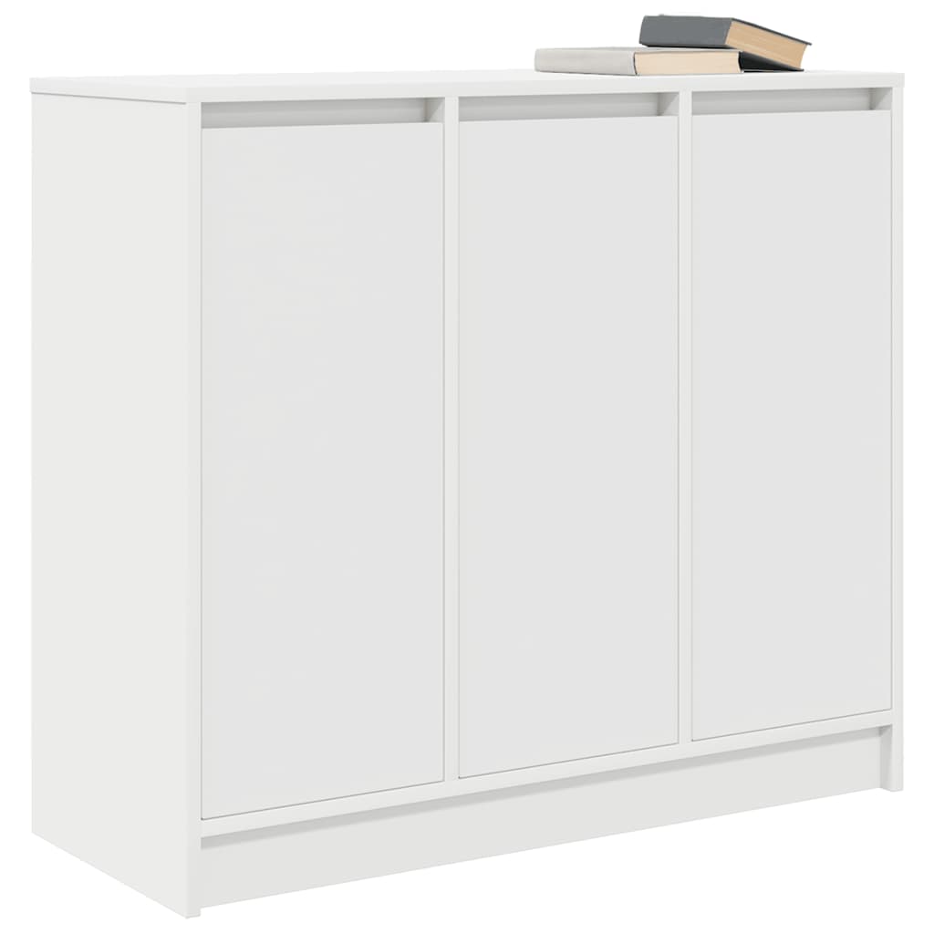 Credenza Bianca 85x34x76 cm in Legno Multistrato