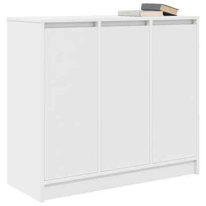 Credenza Bianca 85x34x76 cm in Legno Multistrato