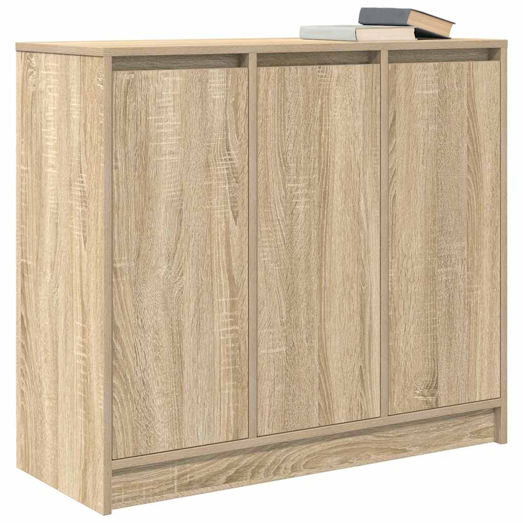 Credenza Rovere Sonoma 85x34x76 cm in Legno Multistrato