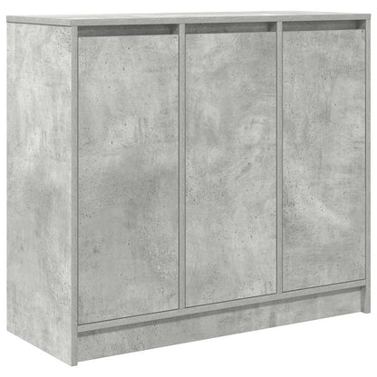 Credenza Grigio Cemento 85x34x76 cm in Legno Multistrato