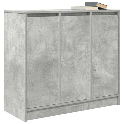 Credenza Grigio Cemento 85x34x76 cm in Legno Multistrato