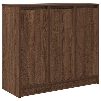 Credenza Rovere Marrone 85x34x76 cm in Legno Multistrato