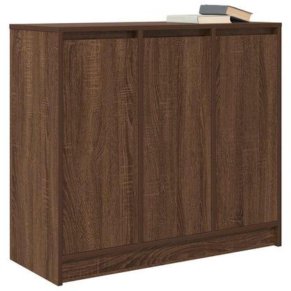 Credenza Rovere Marrone 85x34x76 cm in Legno Multistrato
