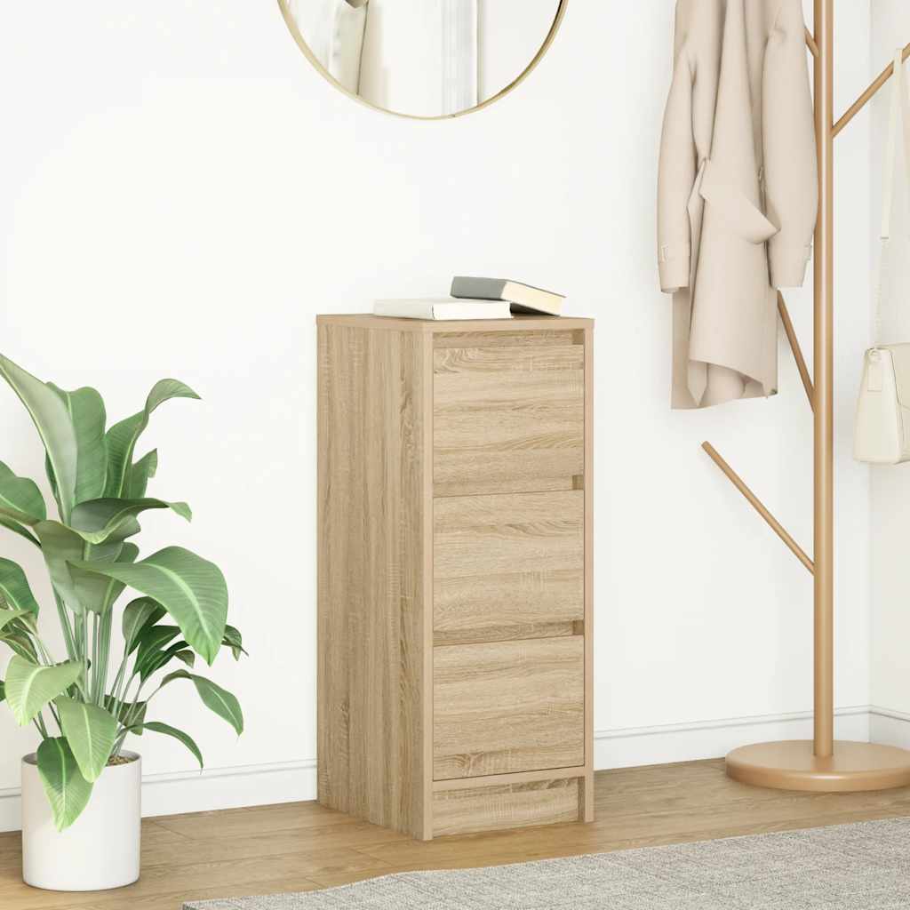 Credenza Rovere Sonoma 29,5x34x76 cm in Legno Multistrato