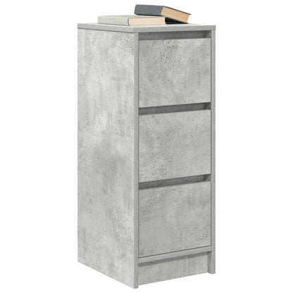 Credenza Grigio Cemento 29,5x34x76 cm in Legno Multistrato