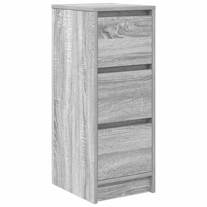 Credenza Grigio Sonoma 29,5x34x76 cm in Legno Multistrato