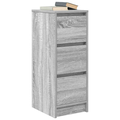 Credenza Grigio Sonoma 29,5x34x76 cm in Legno Multistrato