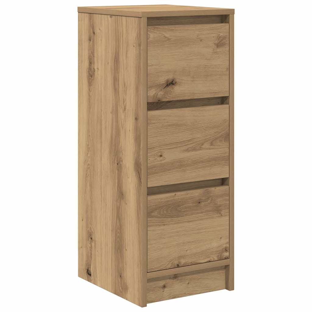 Credenza Rovere Artigianale 29,5x34x76 cm in Legno Multistrato