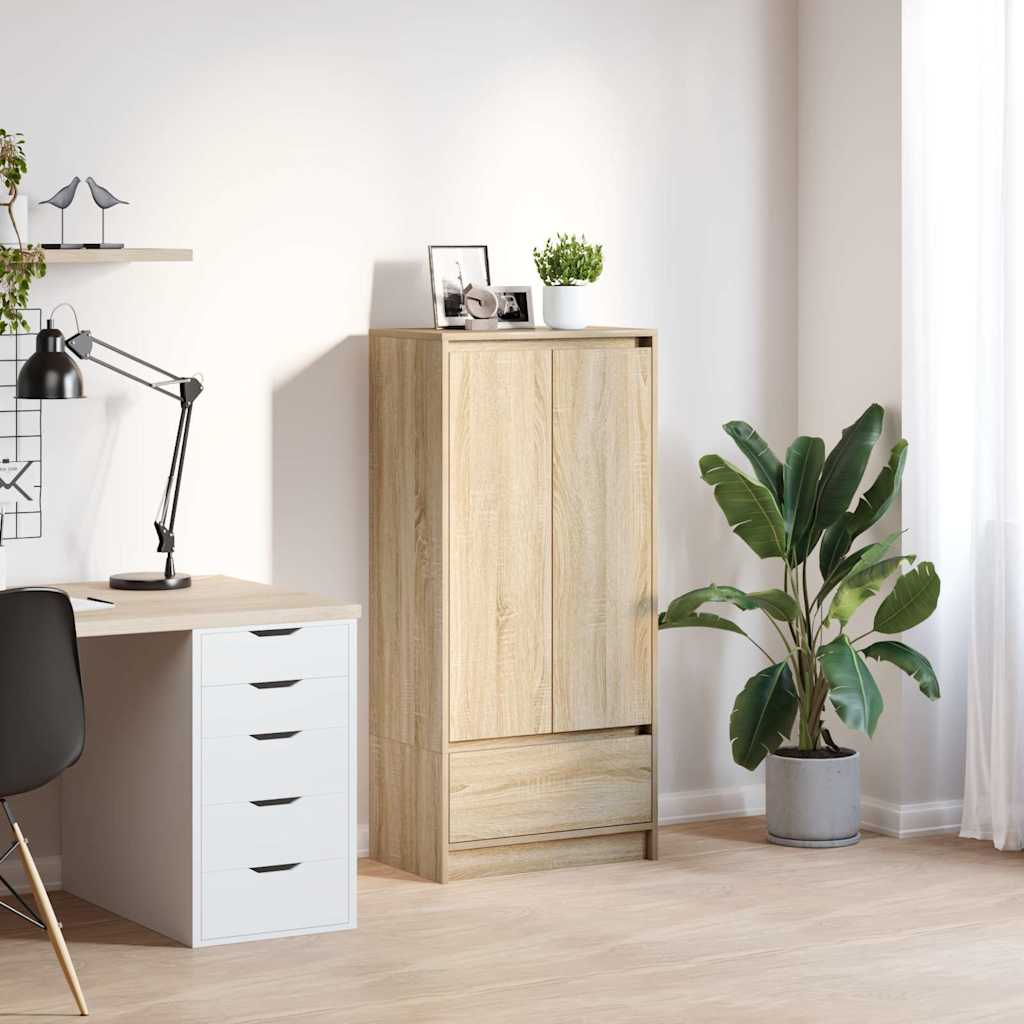 Armadio con Cassetto Rovere Sonoma 55,5x34x119,5 cm Truciolato