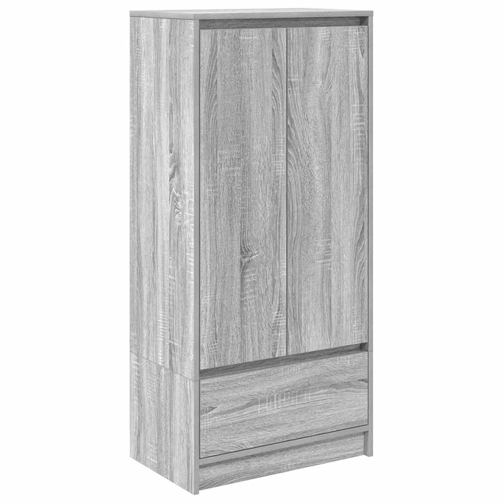 Armadio con Cassetto Grigio Sonoma 55,5x34x119,5 cm Truciolato