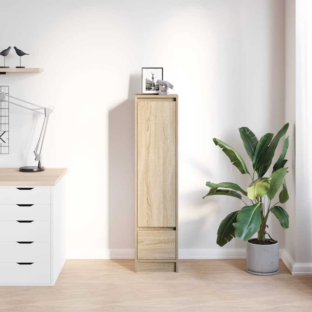 Credenza Rovere Sonoma 29,5x34x119,5 cm in Legno Multistrato