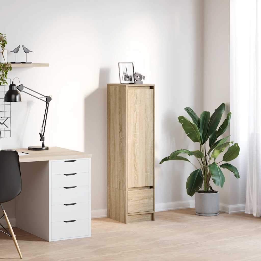 Credenza Rovere Sonoma 29,5x34x119,5 cm in Legno Multistrato