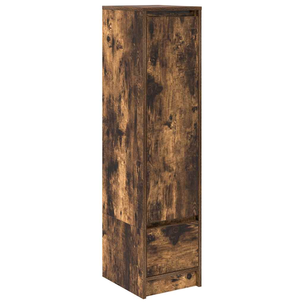Credenza Rovere Fumo 29,5x34x119,5 cm in Legno Multistrato