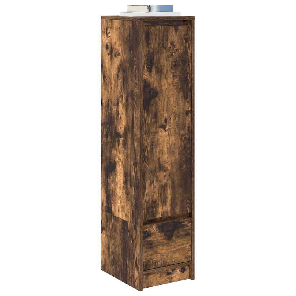 Credenza Rovere Fumo 29,5x34x119,5 cm in Legno Multistrato