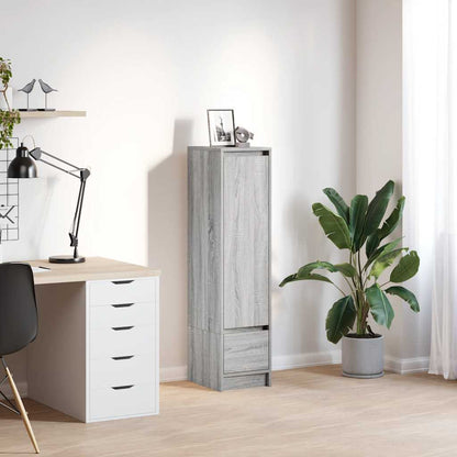 Credenza Grigio Sonoma 29,5x34x119,5 cm in Legno Multistrato