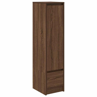 Credenza Rovere Marrone 29,5x34x119,5 cm in Legno Multistrato
