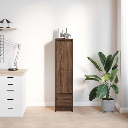 Credenza Rovere Marrone 29,5x34x119,5 cm in Legno Multistrato