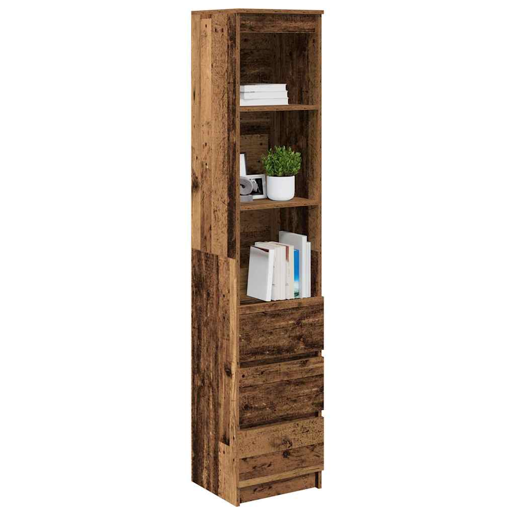Credenza Legno Antico 37,5x35x180 cm in Truciolato