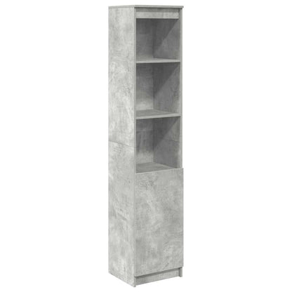 Credenza Grigio Cemento 37,5x35x180 cm in Legno Multistrato