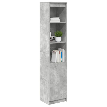 Credenza Grigio Cemento 37,5x35x180 cm in Legno Multistrato