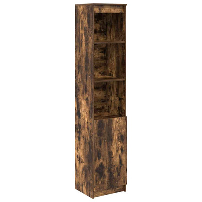 Credenza Rovere Fumo 37,5x35x180 cm in Legno Multistrato