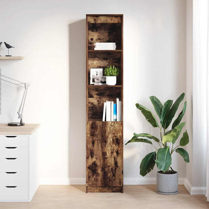 Credenza Rovere Fumo 37,5x35x180 cm in Legno Multistrato