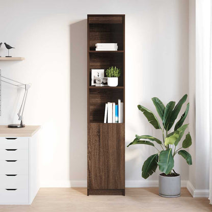 Credenza Rovere Marrone 37,5x35x180 cm in Legno Multistrato