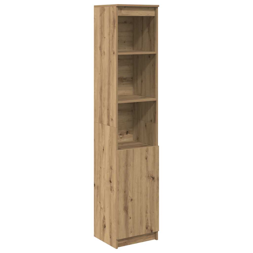 Credenza Alta Rovere Artigianale 37,5x35x180 cm in Truciolato