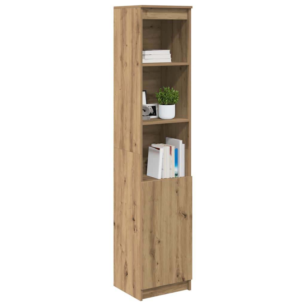 Credenza Alta Rovere Artigianale 37,5x35x180 cm in Truciolato
