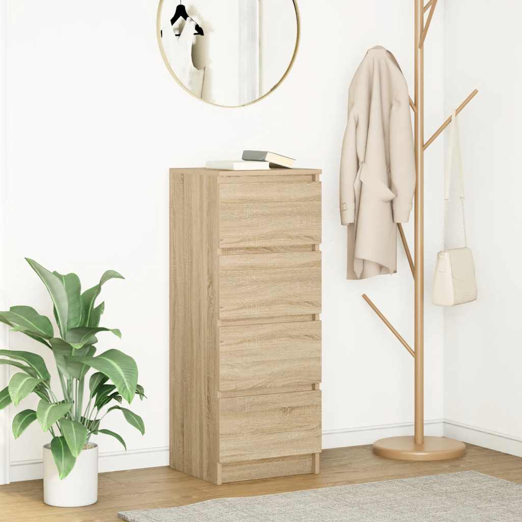 Credenza Rovere Sonoma 37,5x35x99 cm in Legno Multistrato
