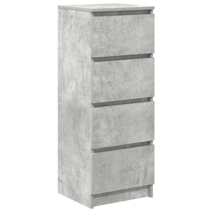 Credenza Grigio Cemento 37,5x35x99 cm in Legno Multistrato