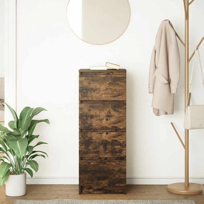 Credenza Rovere Fumo 37,5x35x99 cm in Legno Multistrato