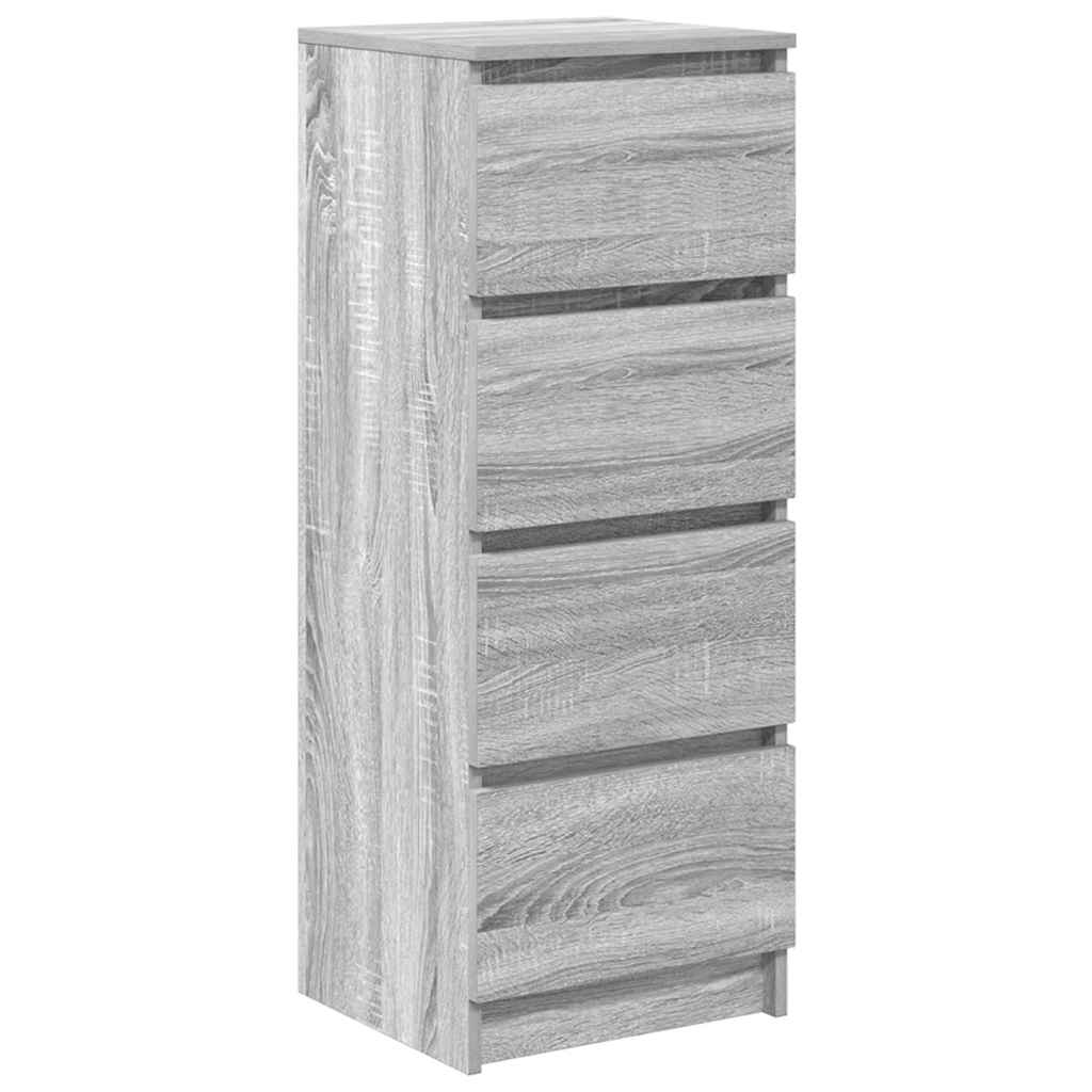 Credenza Grigio Sonoma 37,5x35x99 cm in Legno Multistrato
