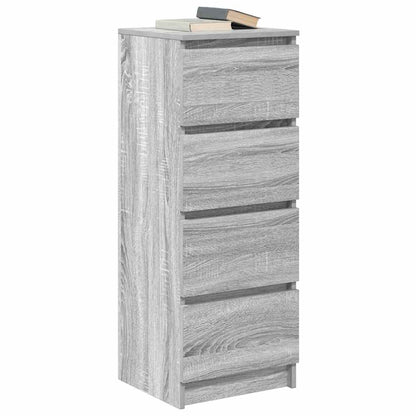 Credenza Grigio Sonoma 37,5x35x99 cm in Legno Multistrato